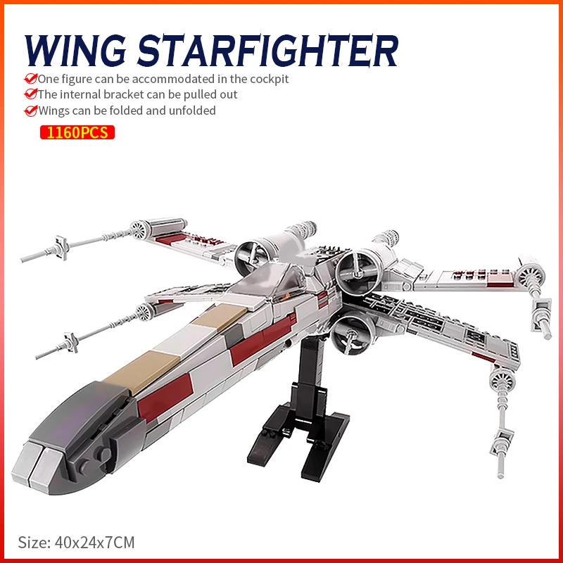 

Космические войны кирпичи MOC-18144 мини фигурка в масштабе EXS-Wing» и «микрофайтер модульный имперский звездный, строительные блоки, игрушки для ...