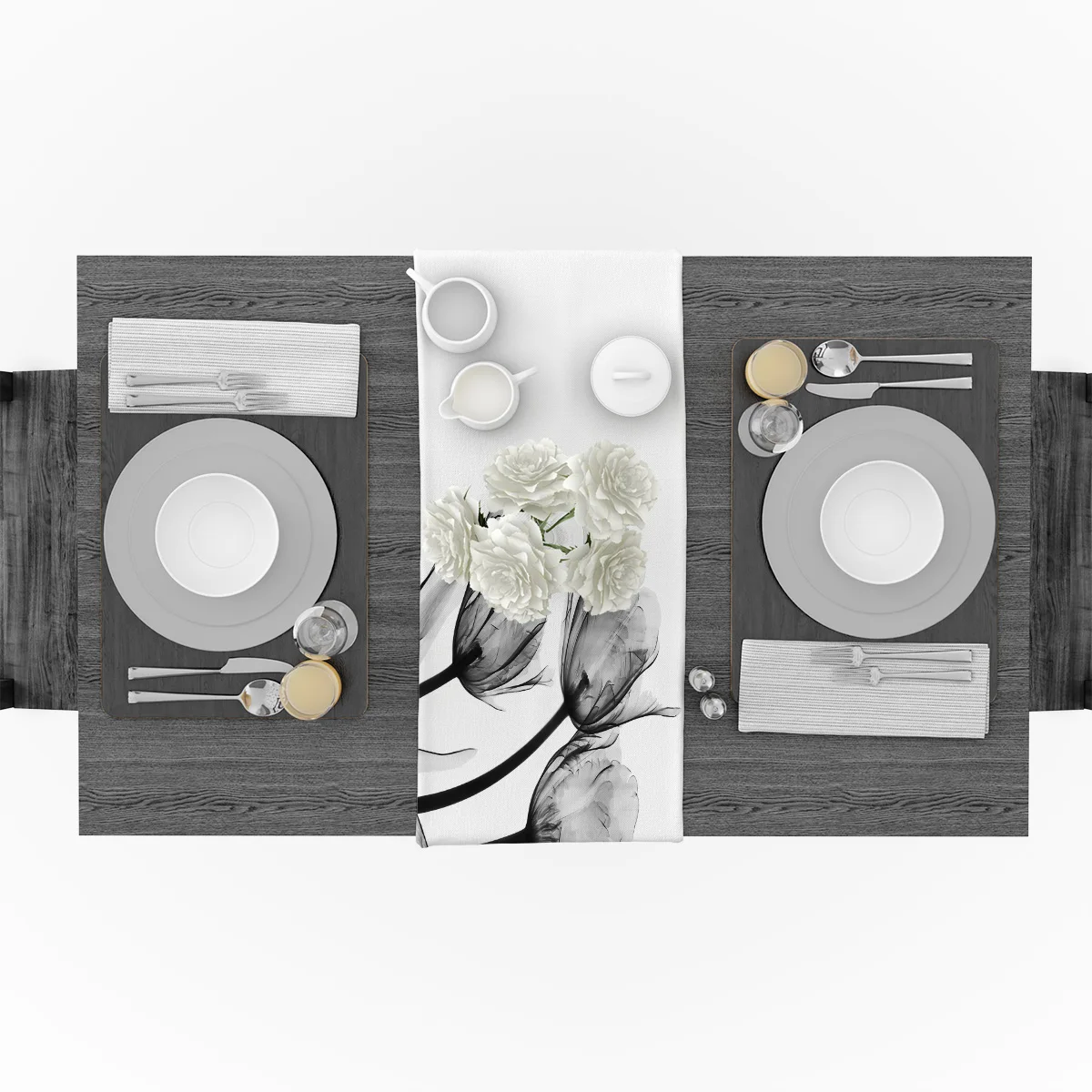 Серый тюльпан цветочные скатерти домашние украшения для семейного ужина улицы