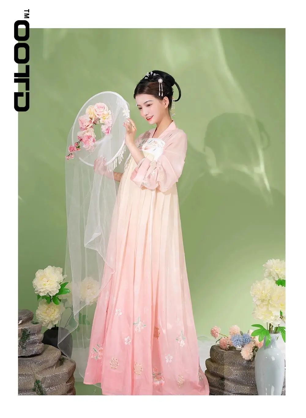 

OOTD 2021 New Spring, Summer, Pink Is Tang Made A Chip Chest Embroidery Ru Skirt Girl Lovely Hanfu Female Adult Hanfu