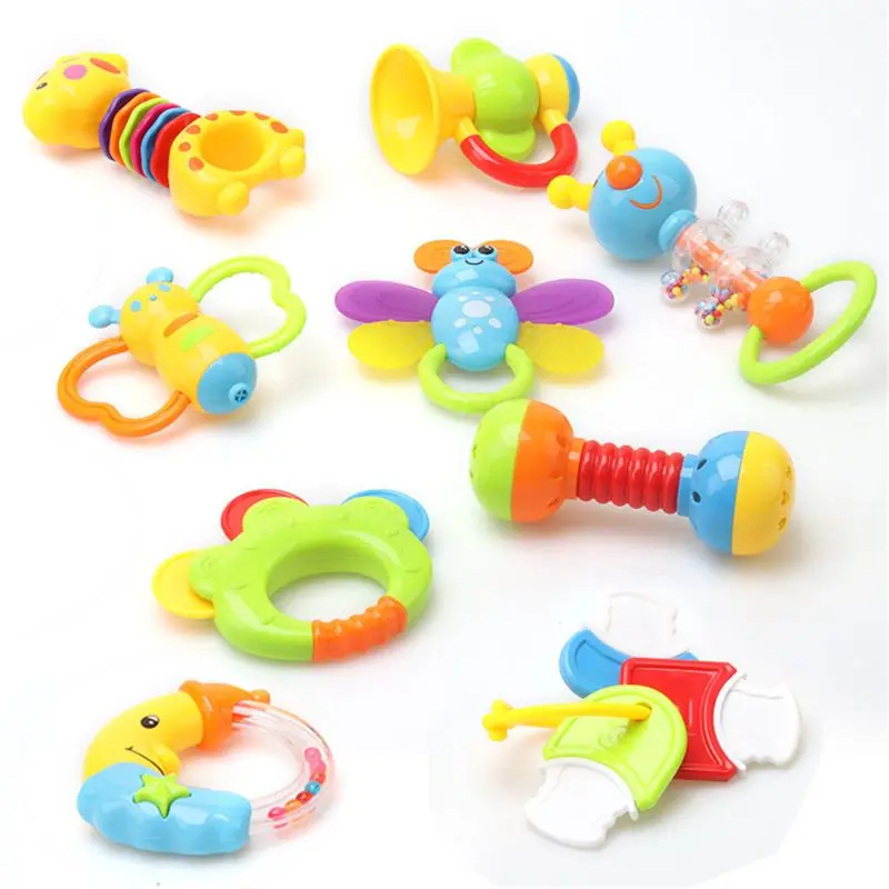 

Infant Rattle Teething Baby Toys With Bottle Storage Shake And GRAP Baby Hand Development Teethers Toy Set For Newborn