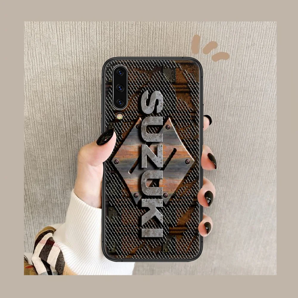 

SUZUKIS car Phone Case Cover For Samsung Galaxy A10 A20 A30 E A40 A50 A51 A70 A71 J 5 6 7 8 S black Coque 3D Cover Silicone