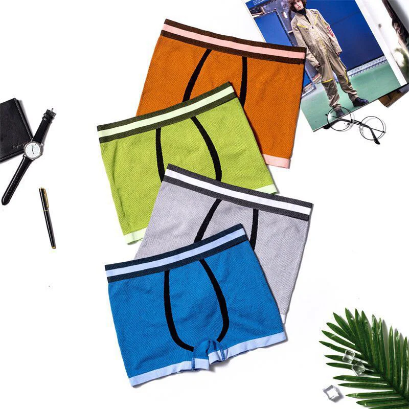 Новинка боксеры для мужчин нижнее белье бесшовные мужские трусы мужское