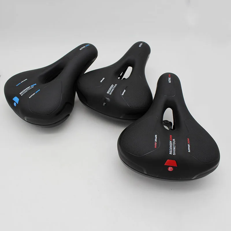 

Mountain bike saddle Bike Saddle Rainproof PU Surface Soft Memory Sponge Shockproof Bike Seat MTB Road Saddle Bicycle Saddle