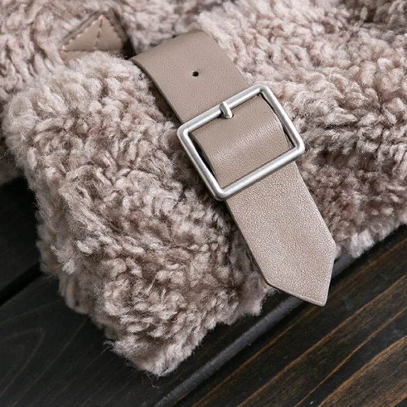 

Winter Sheep Shearing Motorcycle Bikers Jacket Mens Real Fur Natural Wool Cashmere Coat Fashion Casual Men Outerwear Streetwear