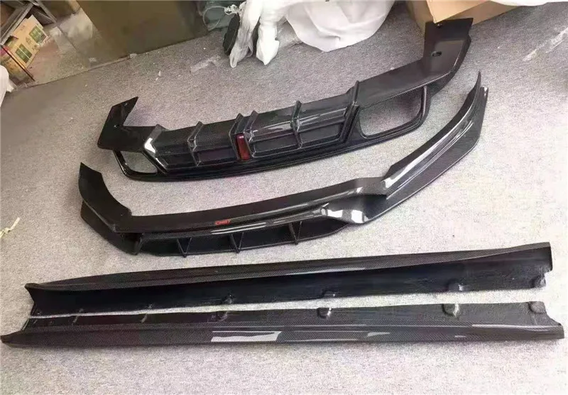 Автомобильный спойлер для переднего бампера из углеродного волокна задний