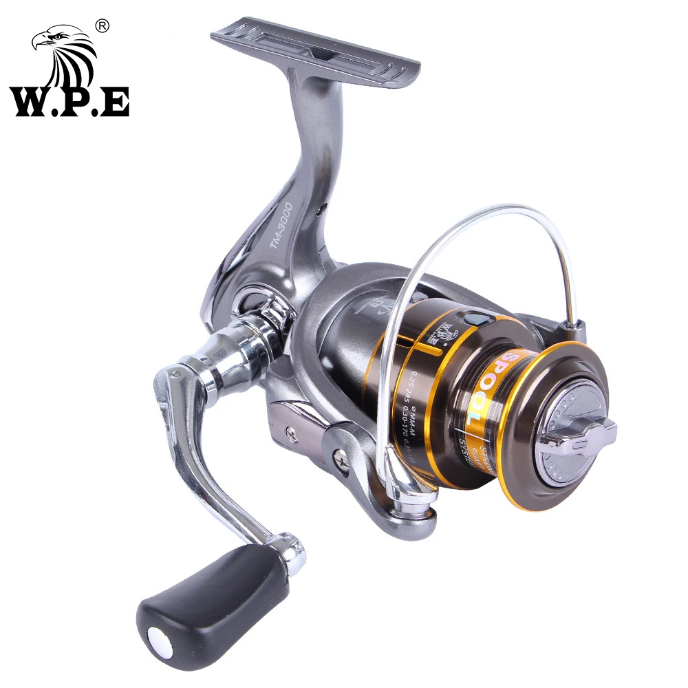 WPE TM Spinning Fishing Reel 10+1 Ball Bearings with Max Drag Power 8 KG 5.1:1 3000 4000 5000 6000 Carp | Спорт и развлечения