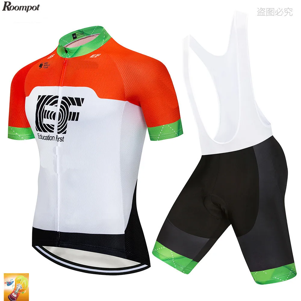 Велосипедная команда EF с коротким рукавом дышащая быстросохнущая велосипедная