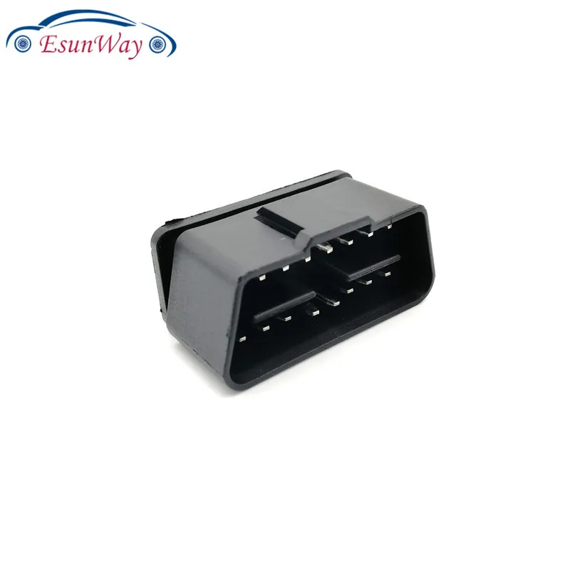 Car Auto Diagnostic Cable Adapter j1962 16 pin 12V/24V OBDII OBD2 Male Connector Plug Right Angle 90 degree Golden Plating Pin | Автомобили