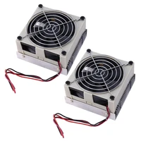 2x diy thermoelectric cooler cooling system semiconductor refrigeration system kit heatsink peltier cooler for 10l water