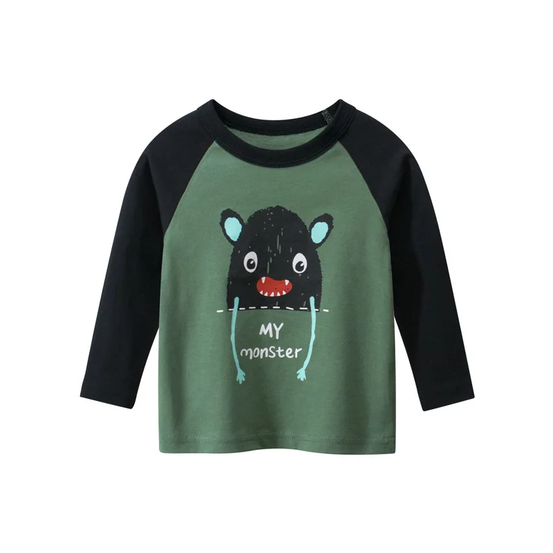 

Top T Shirt For Boy,Print Children Boys T Shirt Spring Autumn Kids Tshirt Cotton Long Sleeve Kids Tshirt Cartoon Baby T-Shirts
