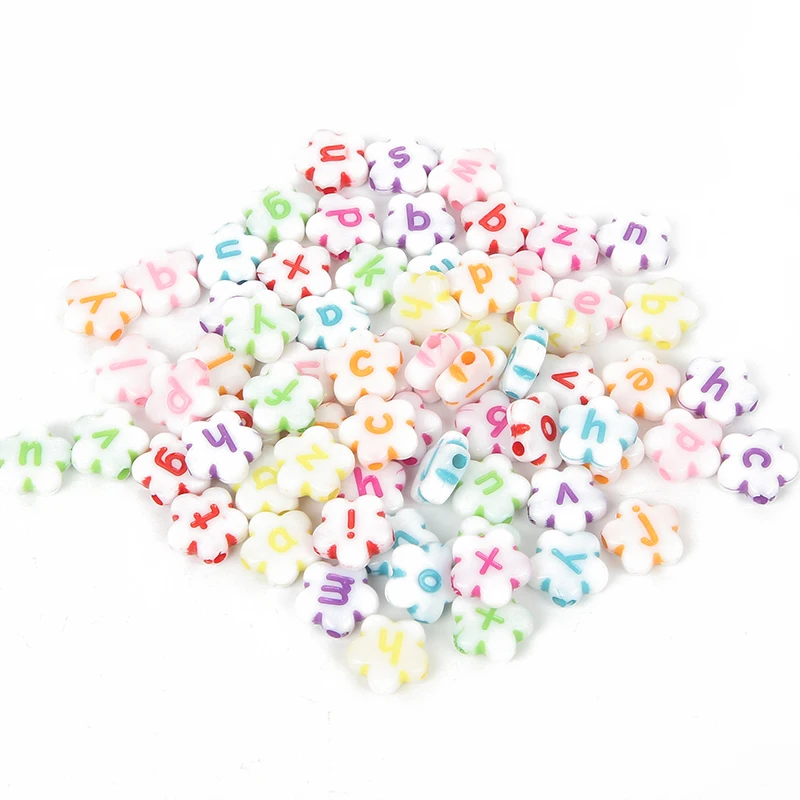 Акриловые шарики в виде цветов сливы 100 шт. для ювелирных изделий разметка бисер