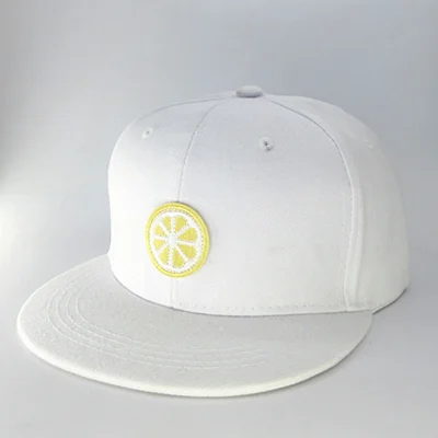 Хлопковая бейсболка с вышивкой лимона и фруктов Кепка в стиле хип хоп