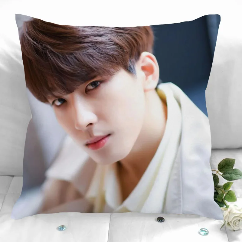 Jeon Wonwoo наволочка для подушки в спальню искусственная квадратные искусственные