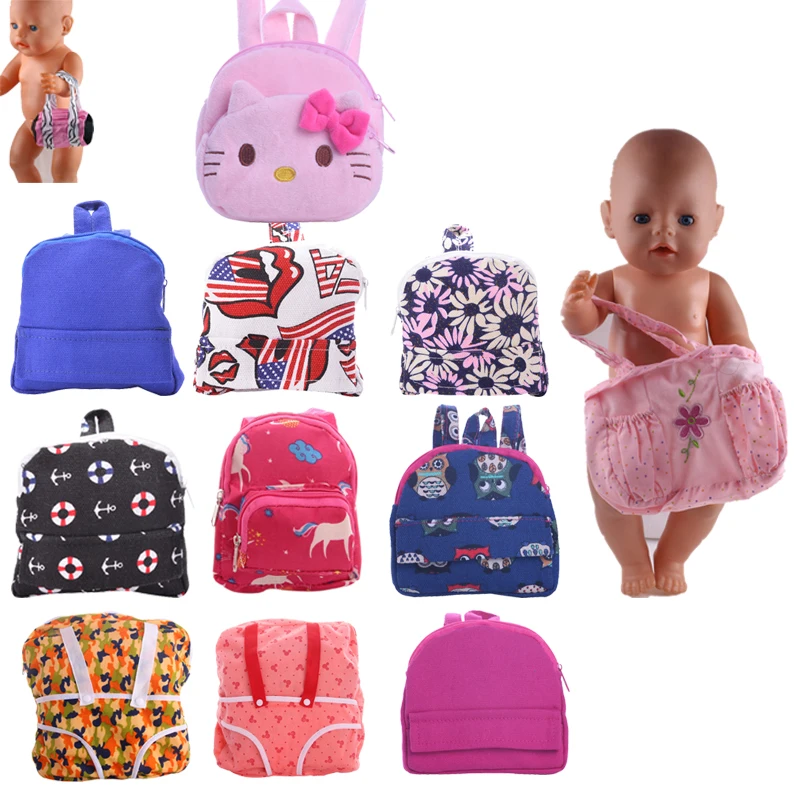 

Doll Backpack&Bag Fit 18 Inch American Doll&43 Cm ReBorn Baby Doll Girl's Gift,Our Generation Girl's Toy,Christmas Present