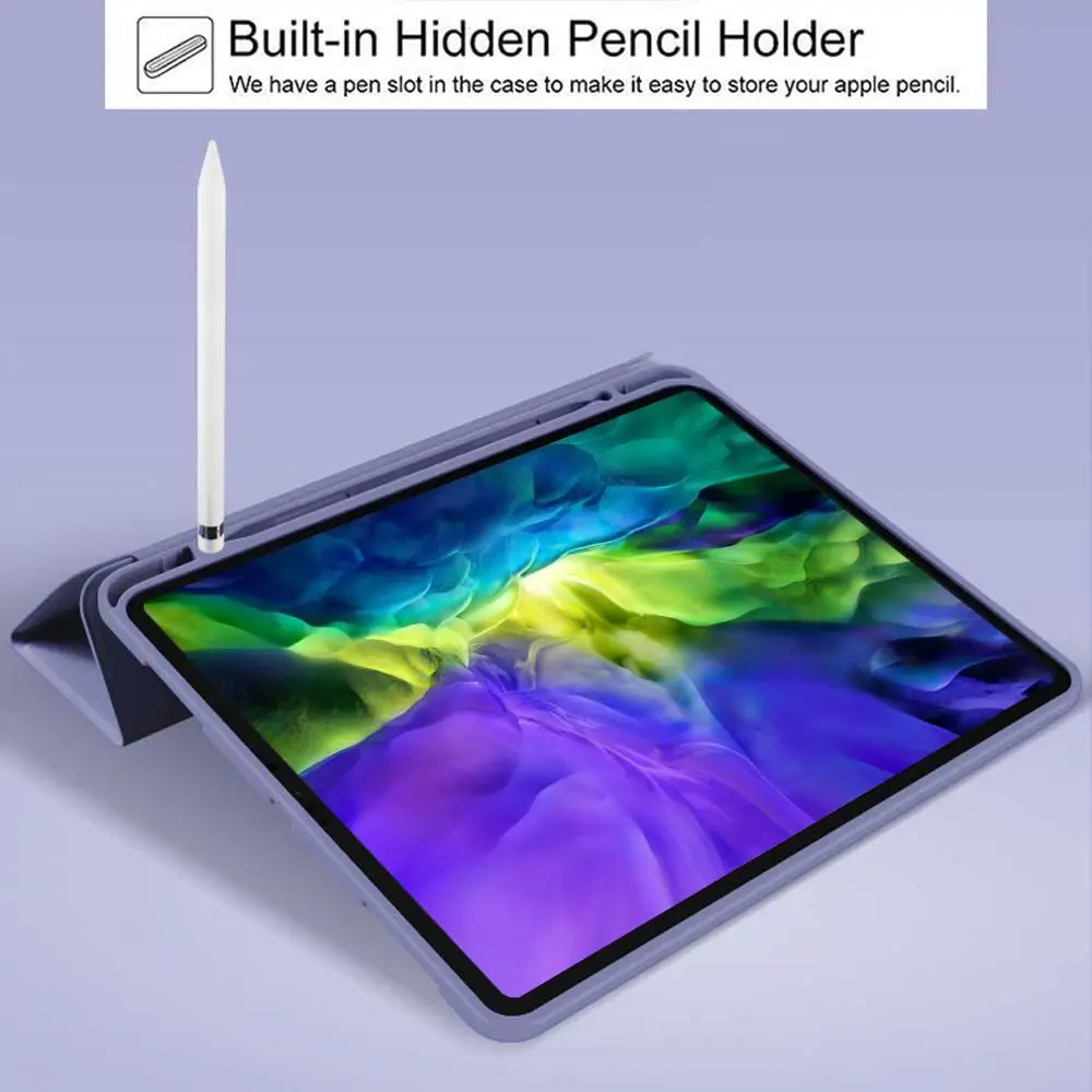 Чехол для iPad Pro 11 2-го поколения 2020 с держателем карандашей 12 9 4-го безопасный