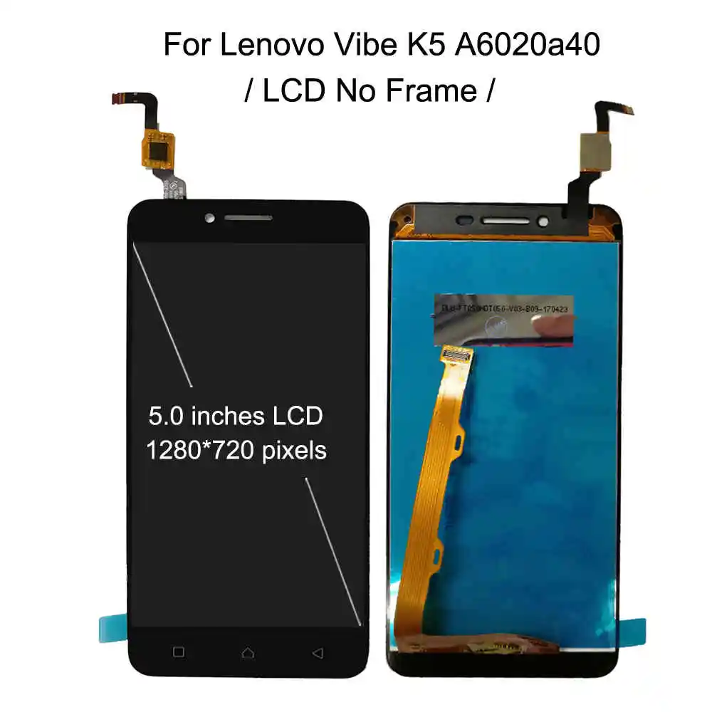 ЖК-дисплей с рамкой для lenovo Vibe K5 Plus A6020a46 лимон 3/Vibe K5 A6020a40 ЖК-дисплей сенсорный сенсор дигитайзер сборка