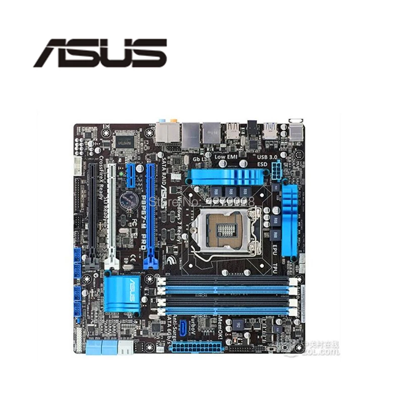 Материнская плата Socket LGA 1155 USB3.0 SATA3.0 для ASUS P8P67 M PRO материнская P67 i3 i5 i7 DDR3