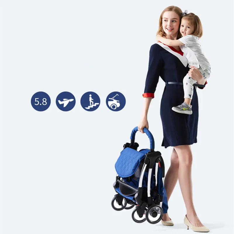 Модная детская коляска на колесиках может сидеть лежать фолдл портативная