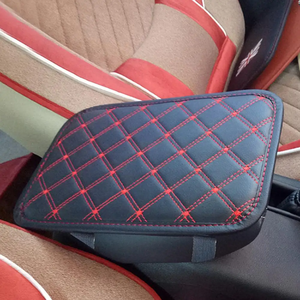 Универсальный Кожаный Автомобильный подлокотник коробка для центрального