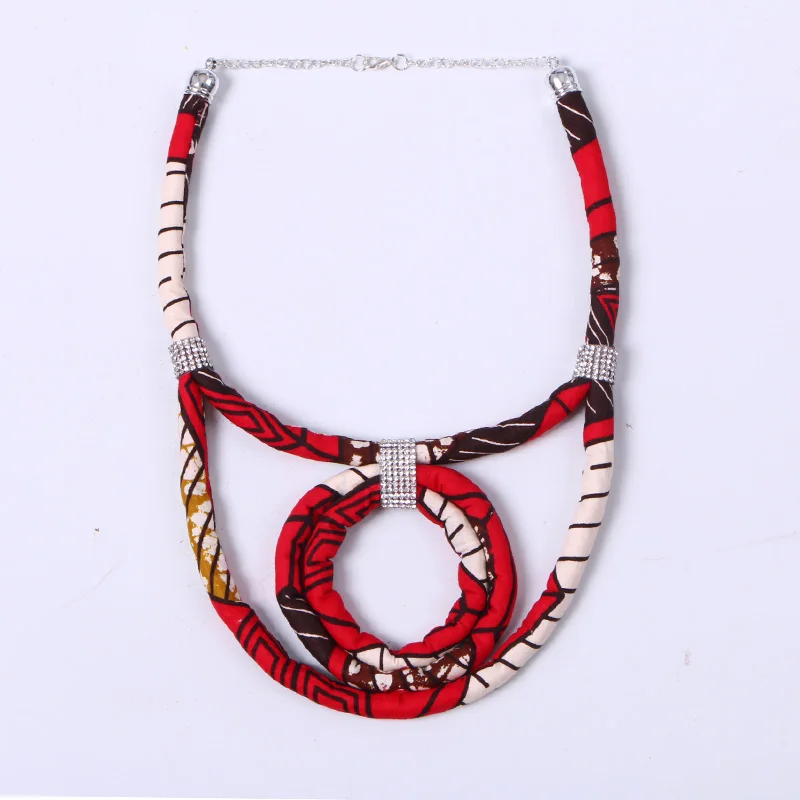 Африканское ожерелье с принтом Анкары Африканские Этнические украшения ручной