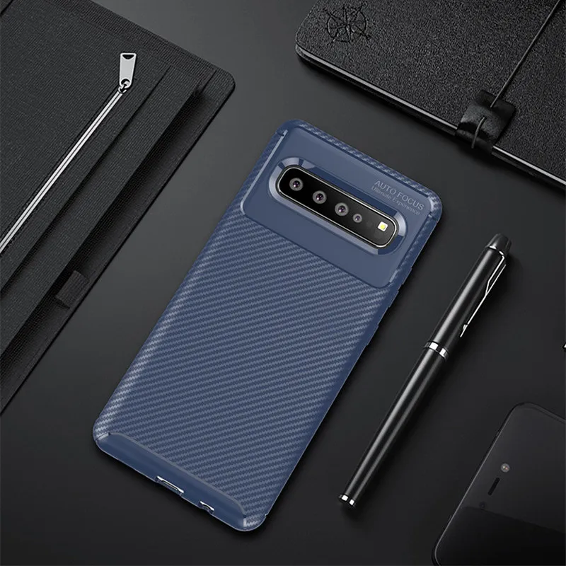 Углерода для задней панели телефона чехол s для samsung Galaxy S9 S10 плюс 5G Note 9 10 Pro Чехол J2 Core J3 J7 J4 J6 J8 A6 A7 A8 силиконовый чехол