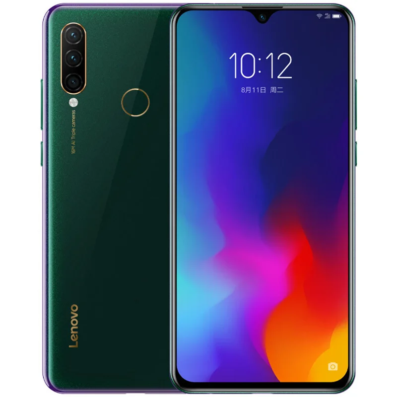 Deep Green Lenovo Z6 Lite 4G Phablet 6,3 дюймов Android 9,0 Восьмиядерный процессор Snapdragon 6 ГБ+ 64 ГБ/128 ГБ 3 задняя камера 4050 мАч мобильный телефон - Цвет: Deep Green