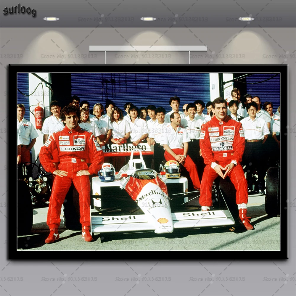 Постеры и принты Айртон Сенна Спорт F1 гонки звезда Чемпион настенные