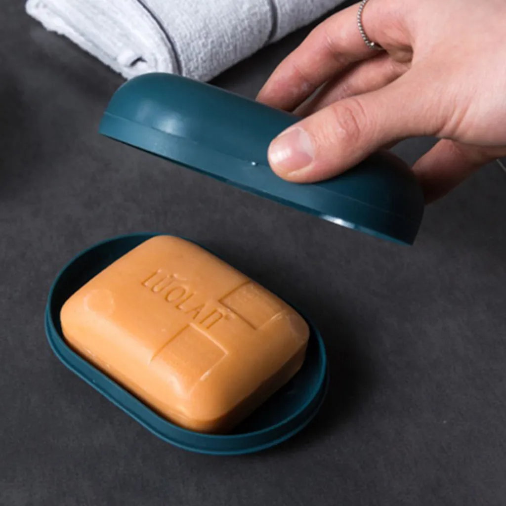 Пластиковый ящик для мыла ванной держатель хранения посуды дома путешествий