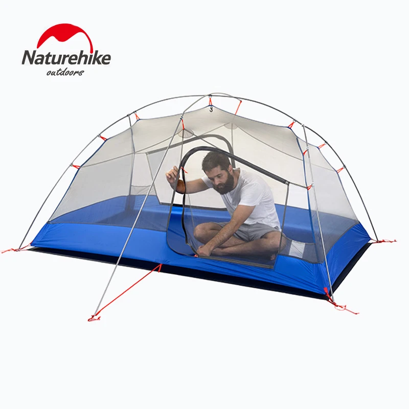 Прочная палатка NatureHike Paro для 2 человек 20D сверхлегкая водонепроницаемая походов