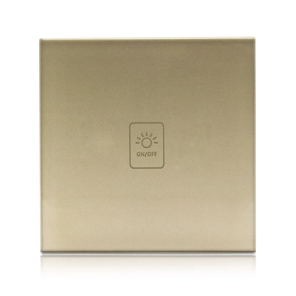 Gold 1 Channel Tuya WiFi Smart Touch Switch 300 Вт/панель управления каналом приложение Smart Life Совместимо с Amazon Alexa и Google Home control - Цвет: Gold 1 Channel