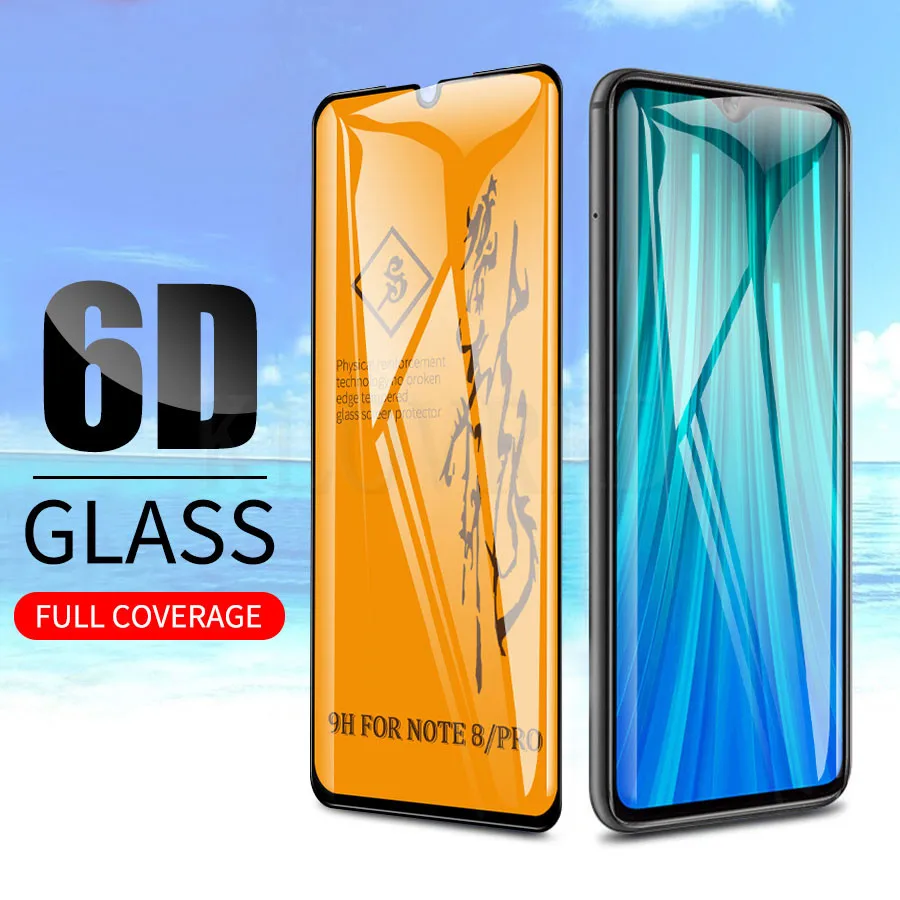 6D полностью проклеенное закаленное стекло для Xiaomi mi A3 9T Pro защита экрана 9H Защитное стекло для телефона для Red mi Note 8 Pro 7 K20 Pro