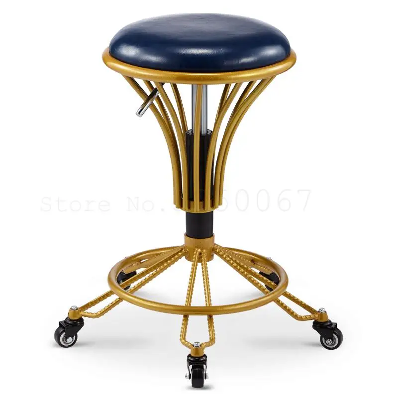 Стул для салона красоты рабочая скамья специальный роликовый стул вращающийся