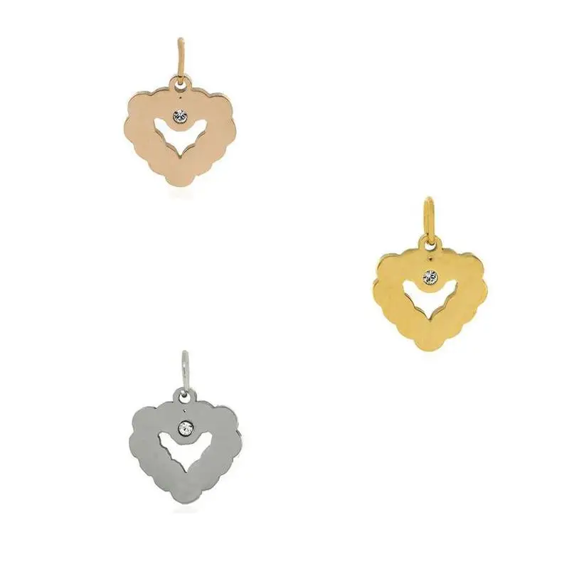 Волшебная рыба модное сердце из нержавеющей стали мини-кулон проложенный кулон