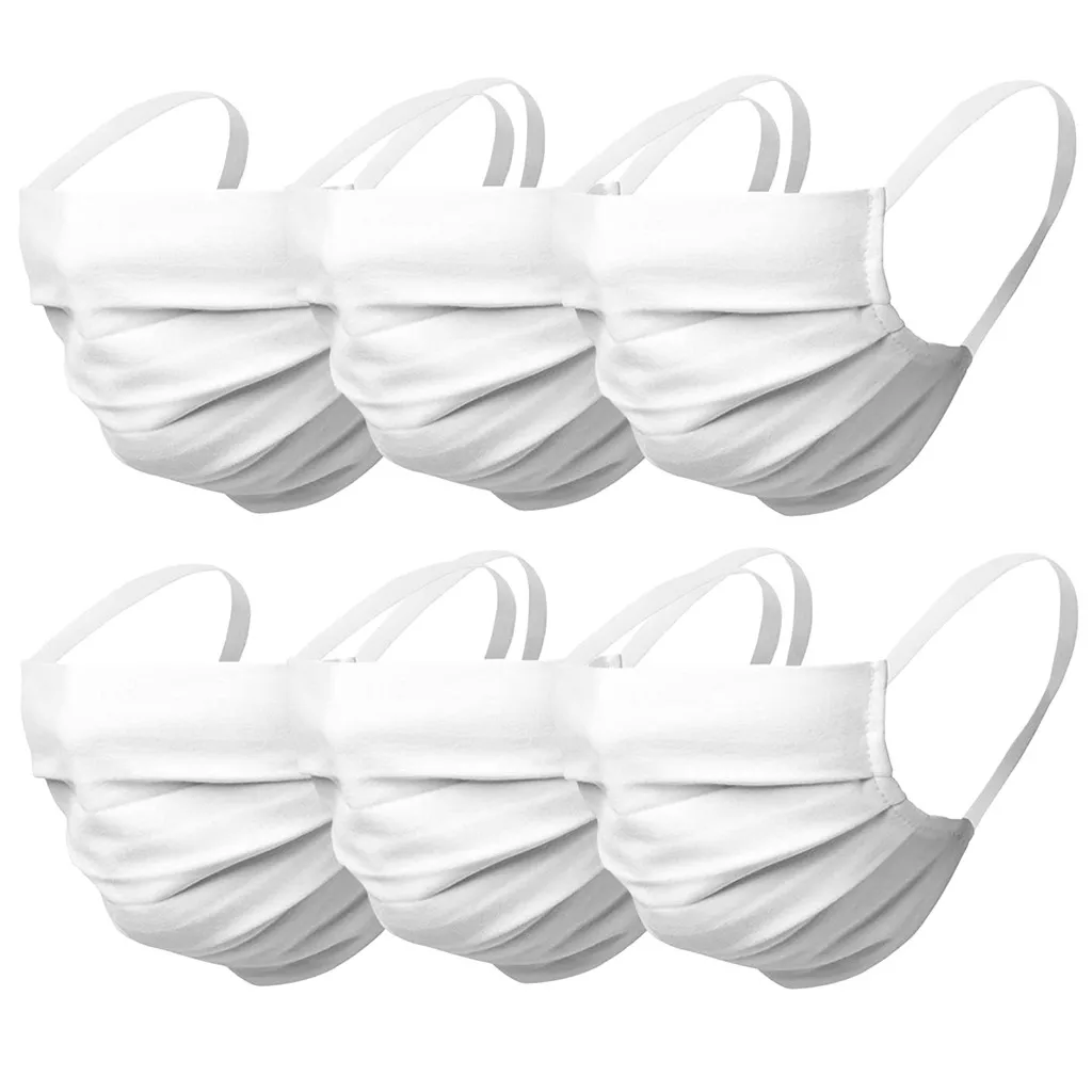 3 маски/6x Маски Детские Тканевые маски загрязнения черные многоразовая моющаяся