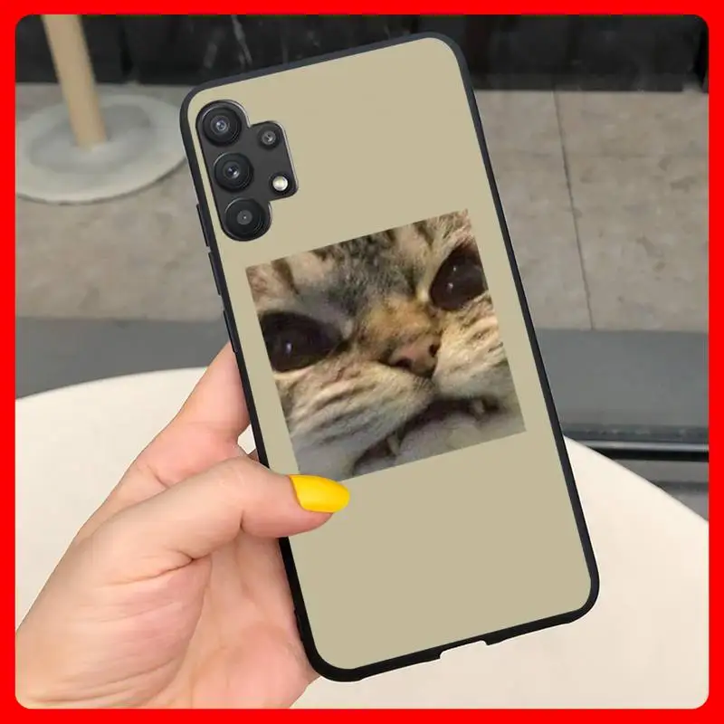 

Lovely Cat Brow Looks Phone Case For Samsung Galaxy J2 J4 J5 J6 J7 Note 5 8 9 1 2 Prime Plus Lite Pro Fundas Cover