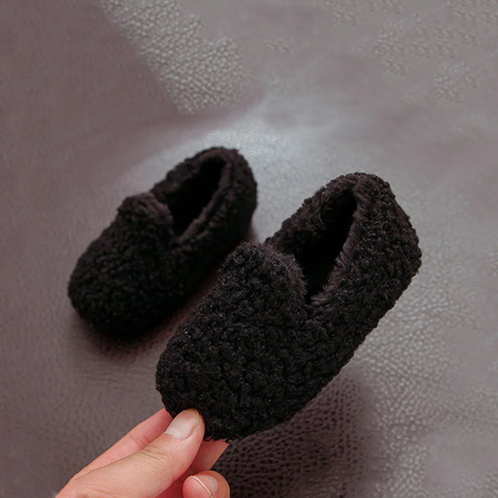 Детские домашние тапочки для маленьких мальчиков и девочек из искусственного