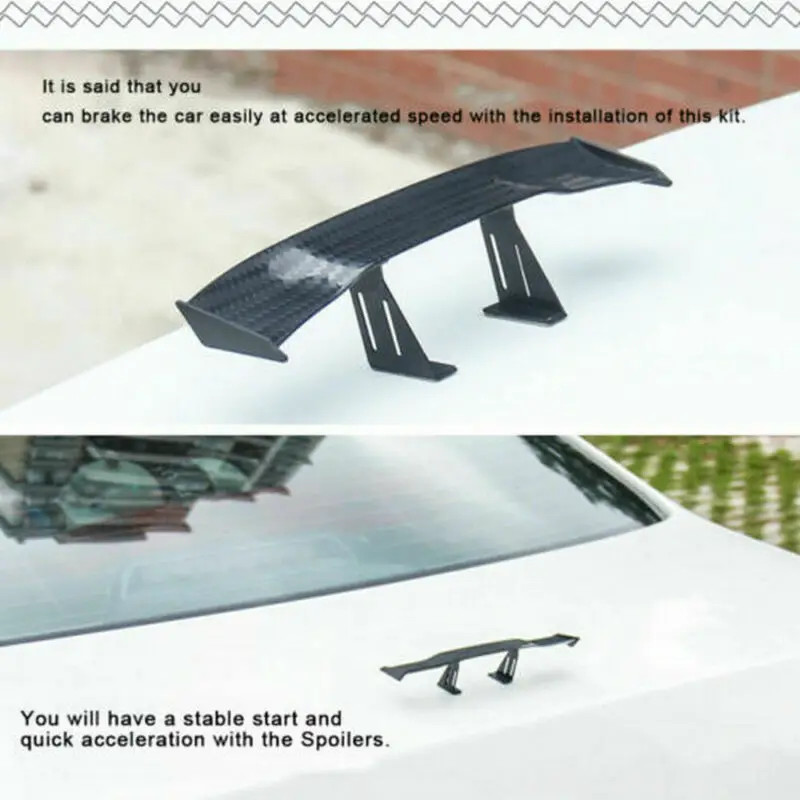 Универсальный мини спойлер из углеродного волокна 6 7 дюйма для автомобиля