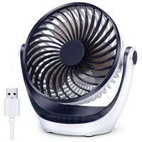 portable small table fan with strong airflow quiet operation speed adjustable head 360%c2%b0rotatable personal fan for home office