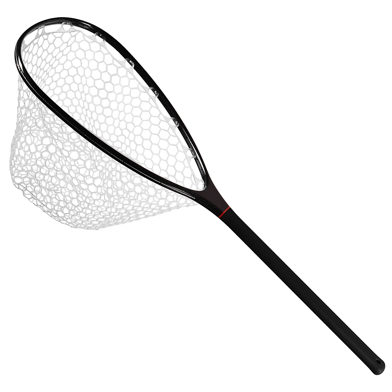 

SF Mid Size Carbon Fishing Landing Net Boat Clear Soft Rubber Catch & Release Net Ghost