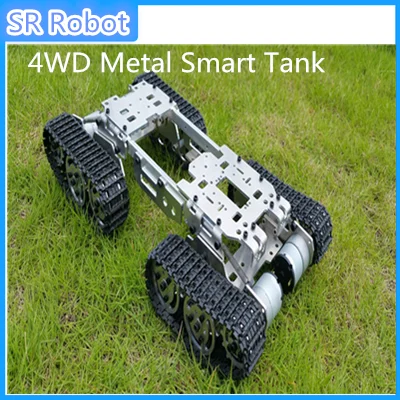 Металлический штатив 4WD с 4 моторами гусеничная модель сделай сам роботитическая