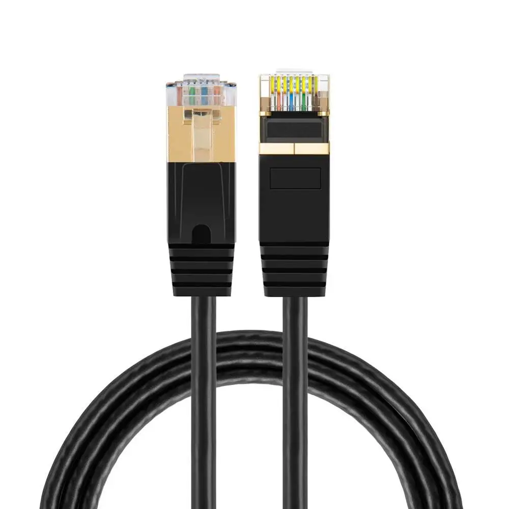 Ethernet Кабель Cat 8 кабель CableCreation Ultra Slim сетевой Интернет LAN шнур с двойной защитой 40
