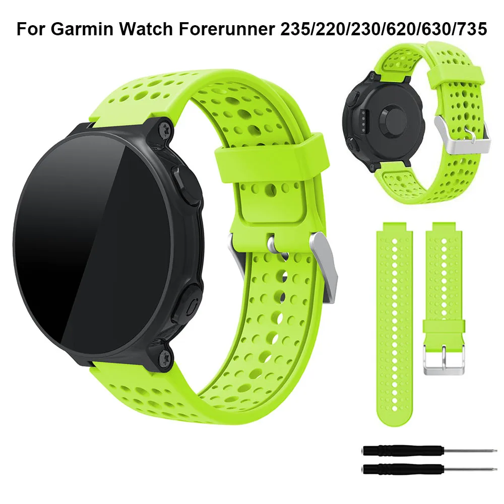 Ремешок для наручных часов Garmin Forerunner 735XT/735/220/230/235/620/630 Смарт часы мягкий Замена