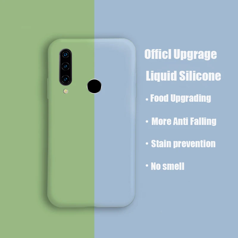 Case for Huawei P30 Pro Silicone Liquid Cover on P20 Lite 30 20 P Smart Z Plus 2019 Psmart Original |