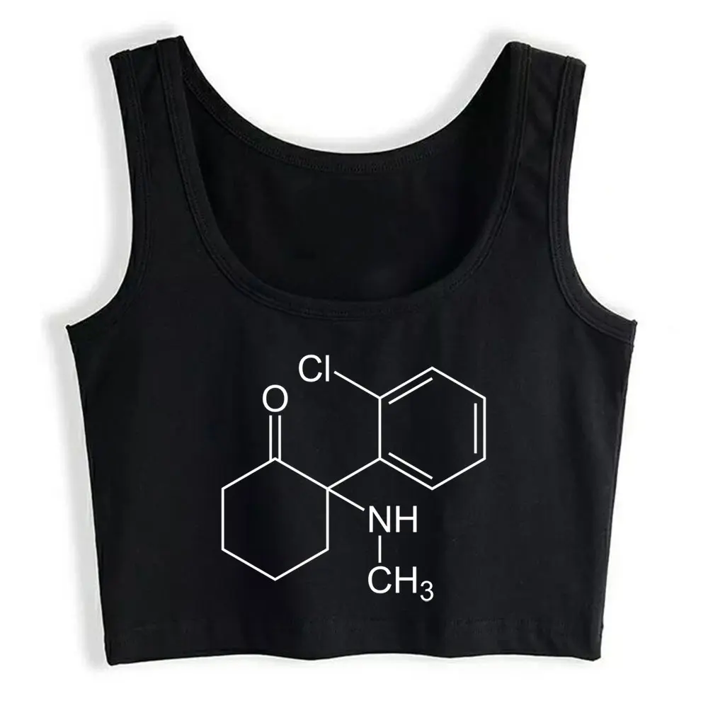 

Crop Top Sport Ketamine Sexy Black Sleeveless Tops Women