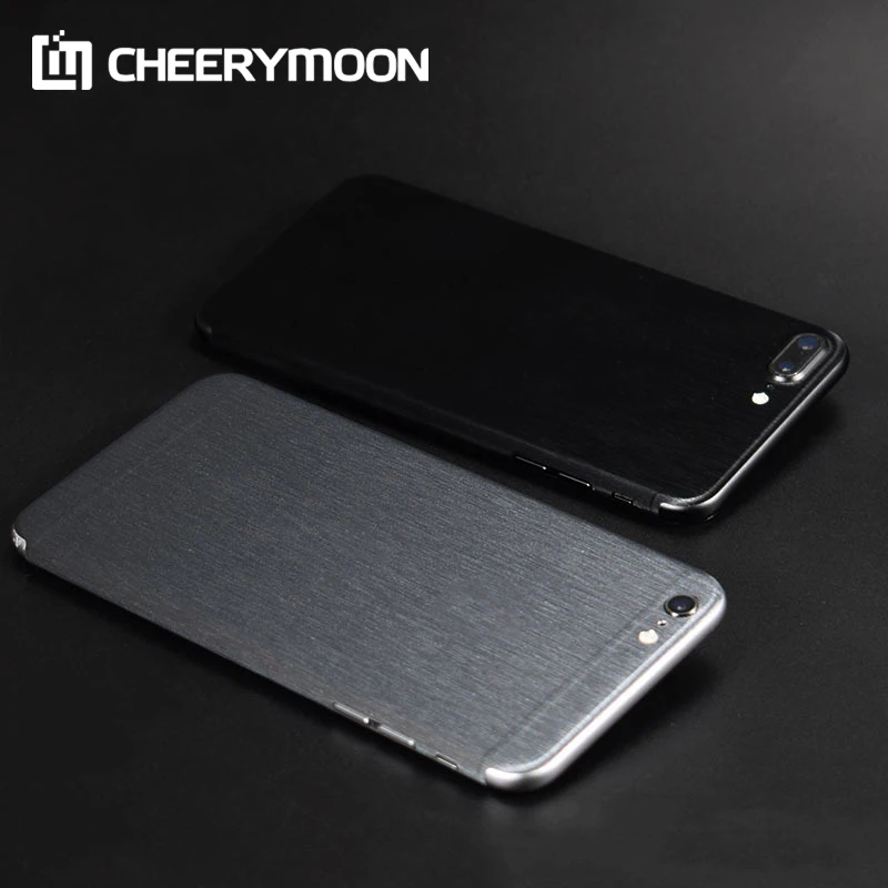 

Dropshipping Metal Brushed Stickers Decorative For iPhone 6s 6 7 8 Plus 11 12 Pro Max mini 12Pro iPhone12 Matte Back Film