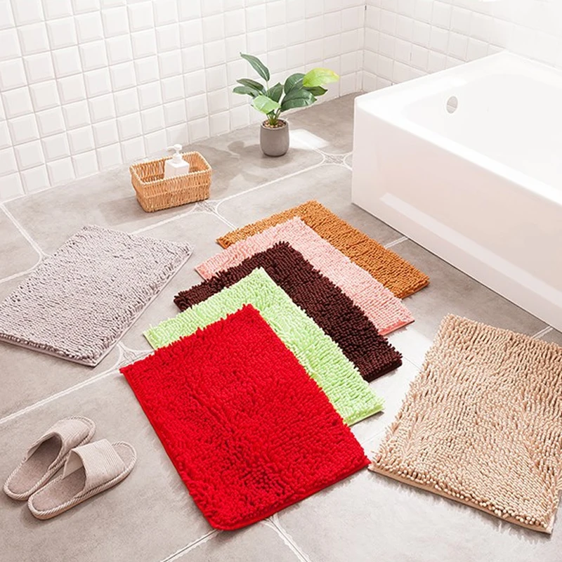 

Corridor Door Mats Non-Slip Bathroom Rug Soft Shaggy Microfiber Floor Mat Absorbent Kitchen Mat/Carpets