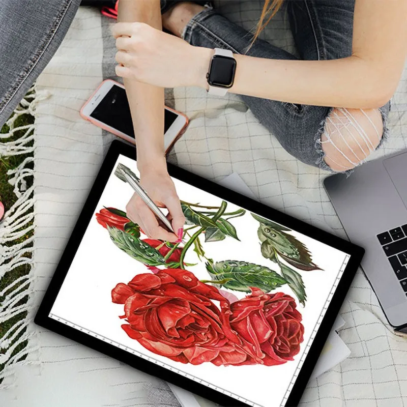 Портативный Магнитный A4 светильник световой короб Отслеживание Светильник