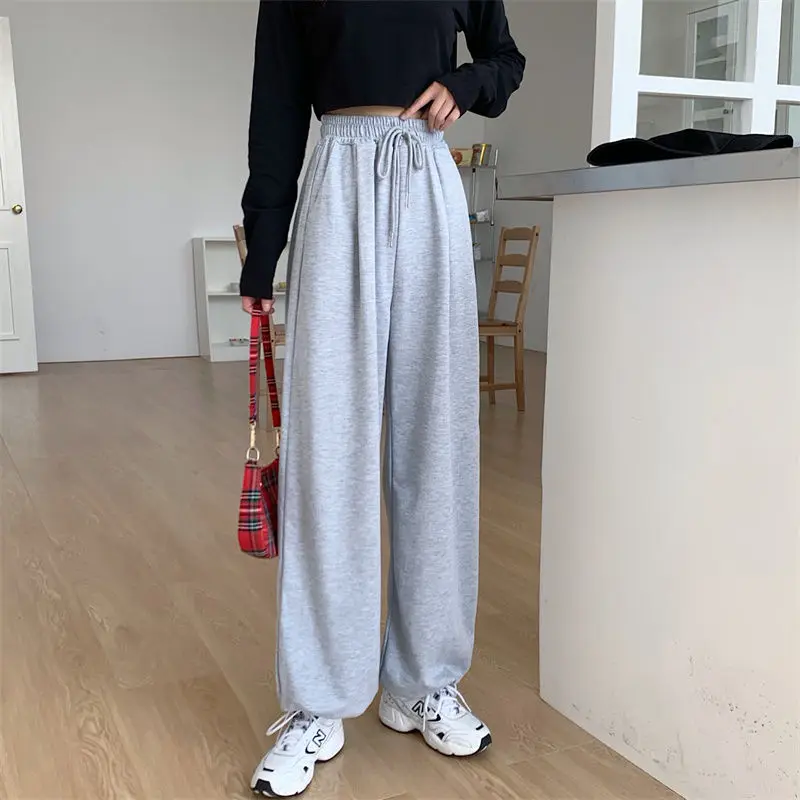 

Серые спортивные брюки для женщин, осень 2021, новые мешковатые модные спортивные брюки оверсайз, женские джоггеры, уличная одежда s044