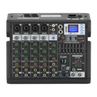 7-полосный EQ звуковой микшер, 6-канальный 99 DSP эффектов, Bluetooth, USB, Запись воспроизведения, микшерная консоль для диджея, студии, караоке, искусственная кожа