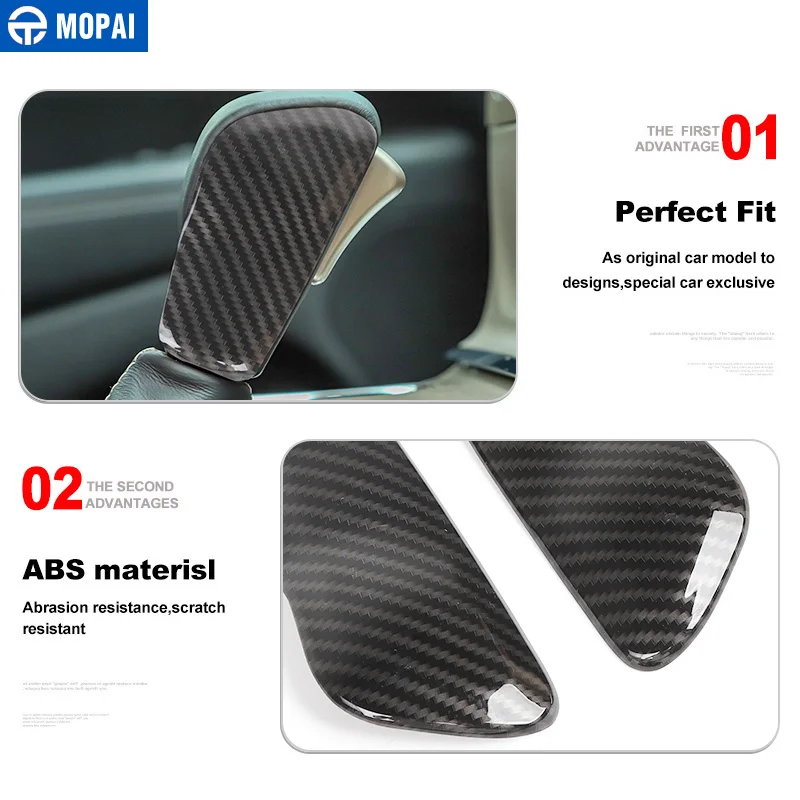 MOPAI ABS интерьерные молдинги для ручка переключения рулевого механизма автомобиля